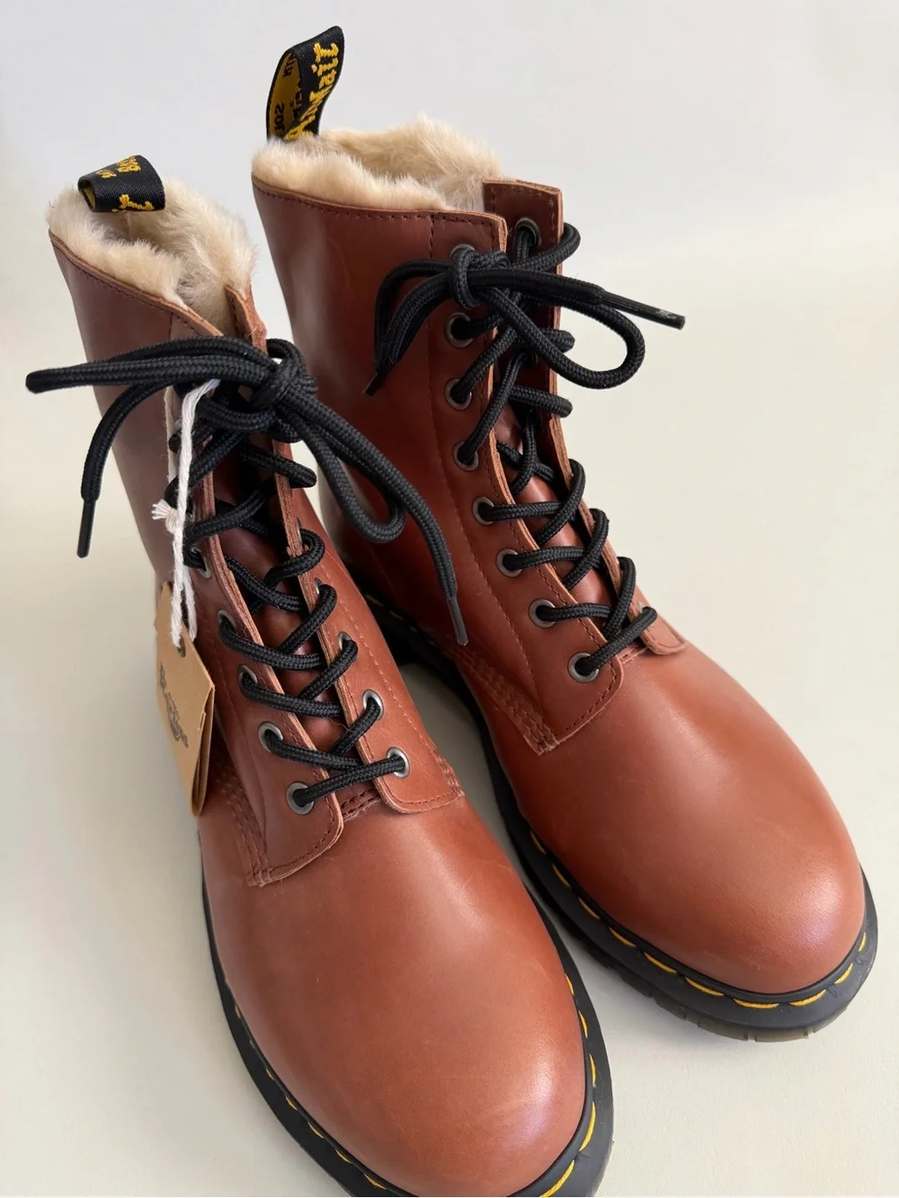 DR. MARTENS 1460 Serena Women’s Faux Fur Lined Leather Boots